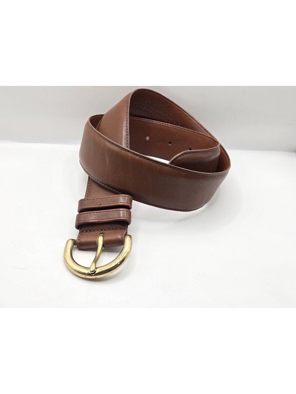 VTG Coach 8500 British Tan Leather Belt Size Small S Solid Brass Buckle USA Made